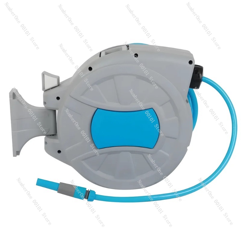 Garden Hose Reel Automatic Retractable 30M - 30M Heavy Duty Retractable Hose Reel,
