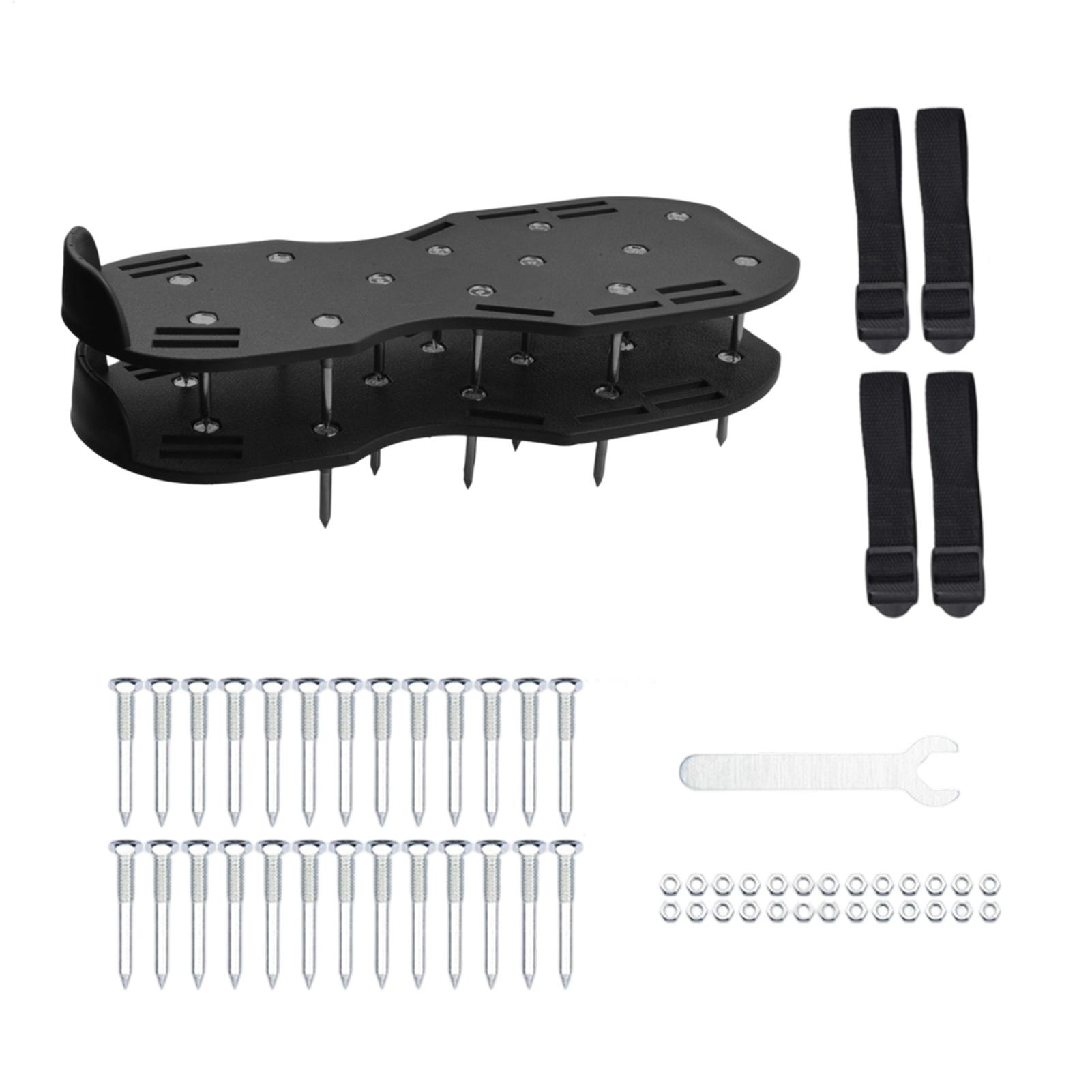 Lawn Aerator Shoes Spikes Heavy Duty - Aeration Shoes For Lawn Adjustable Straps