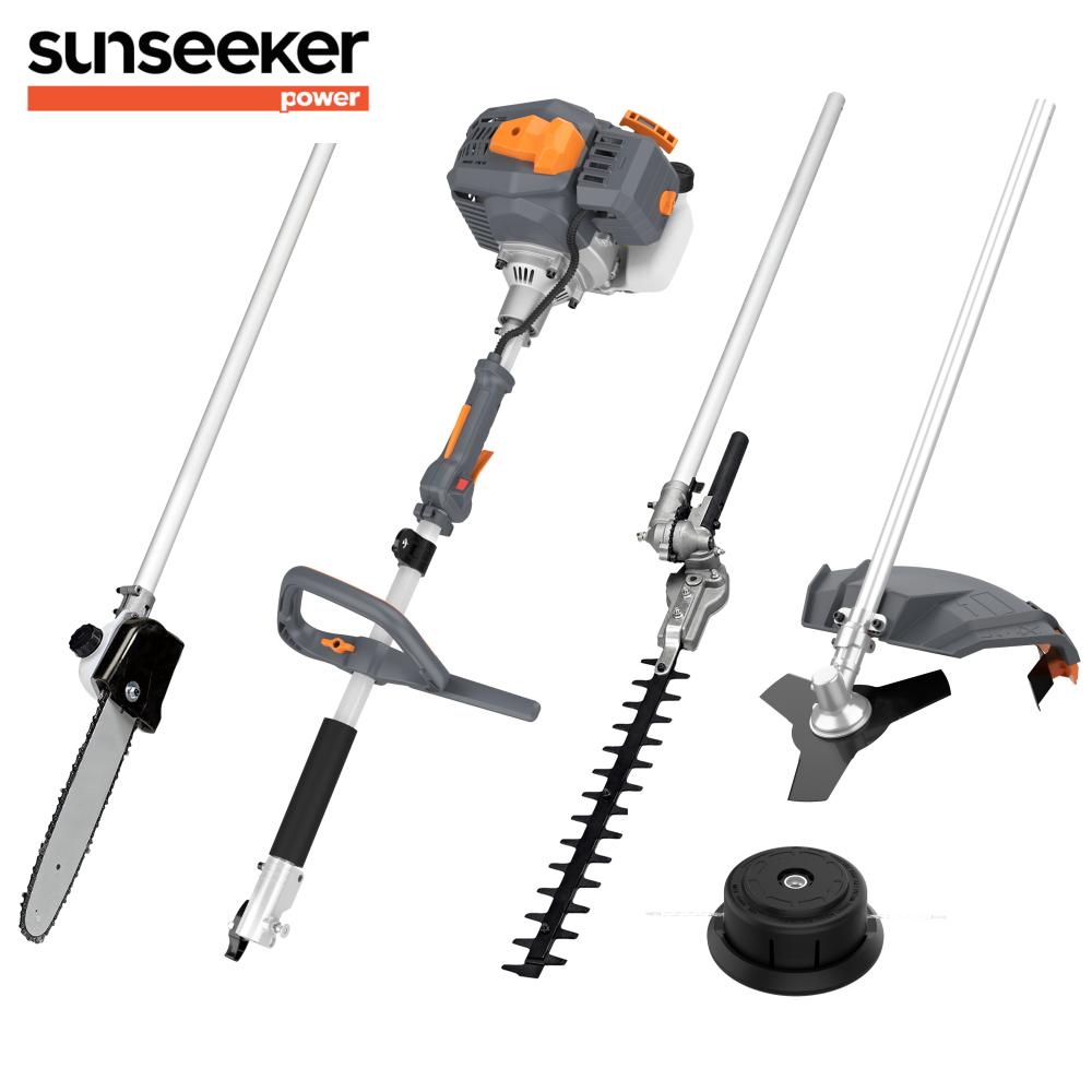 Cordless Hedge Trimmer Pole 2 In 1 - MFT543I 42.7cc 2-stroke Cordless 4-in-1 Trimmer