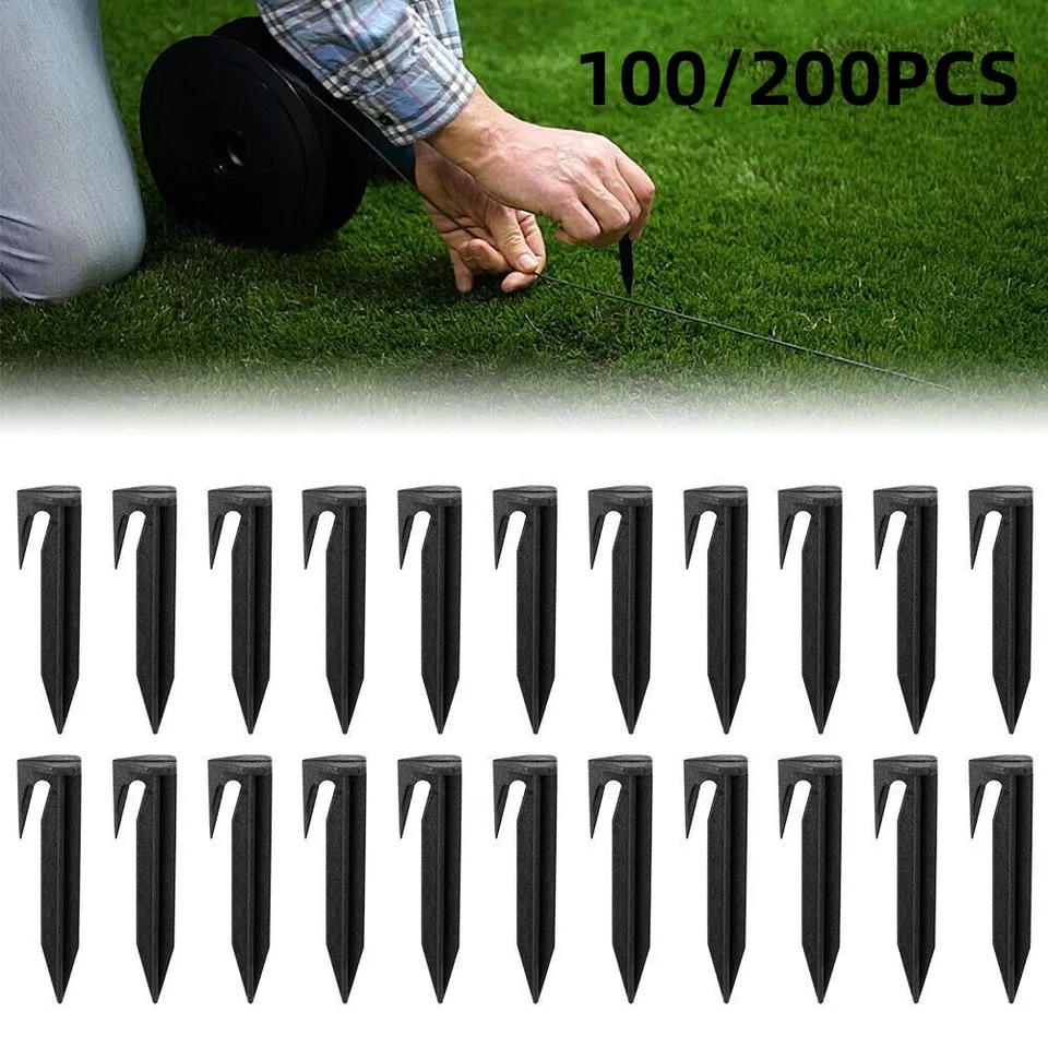 Boundary Wire Cable Peg Nails Lawn - Lawn Mower Boundary Pegs For Securely