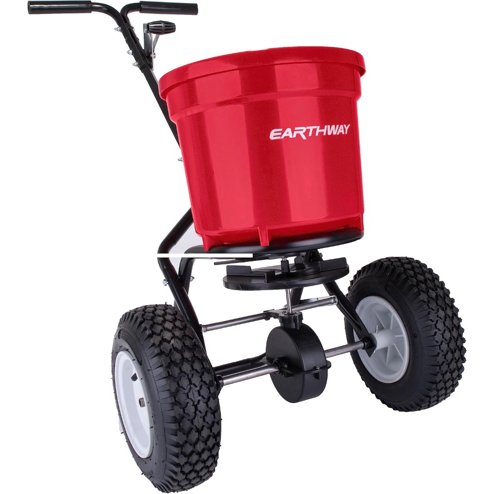 Fertilizer Spreader Walk Behind Broadcast - 2150 Commercial 50 LB Broadcast Fertilizer