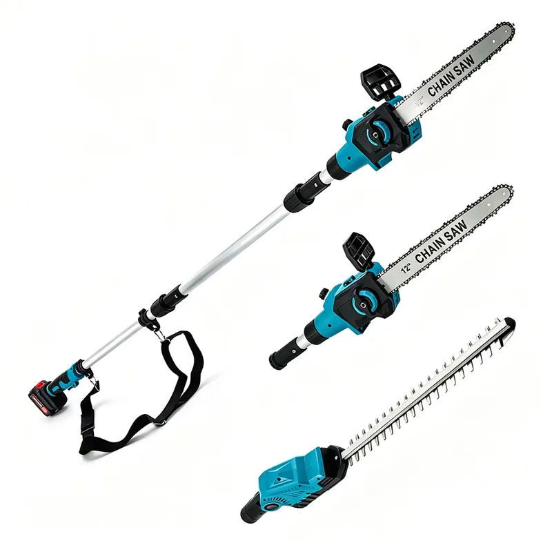 Cordless Hedge Trimmer Pole 2 In 1 - 2-in-1 Cordless Pole Chainsaw Hedge Trimmer
