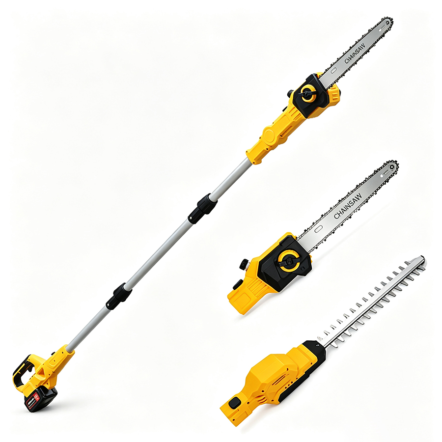 Cordless Hedge Trimmer Pole 2 In 1 - Custom 2-in-1 Cordless Pole Chainsaw Hedge