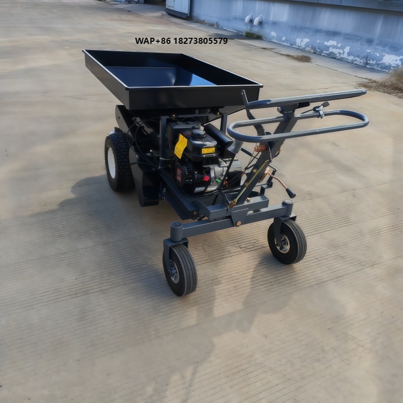 Fertilizer Spreader Walk Behind Broadcast - WIGON Small Walk-Behind Engine-Powered Gearbox Broadcast