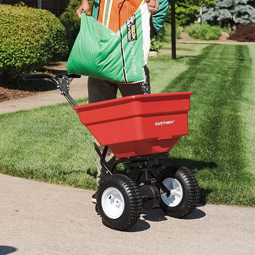 2170 Commercial 100 LB Broadca - Fertilizer Spreader Walk Behind Broadcast 评论和价格