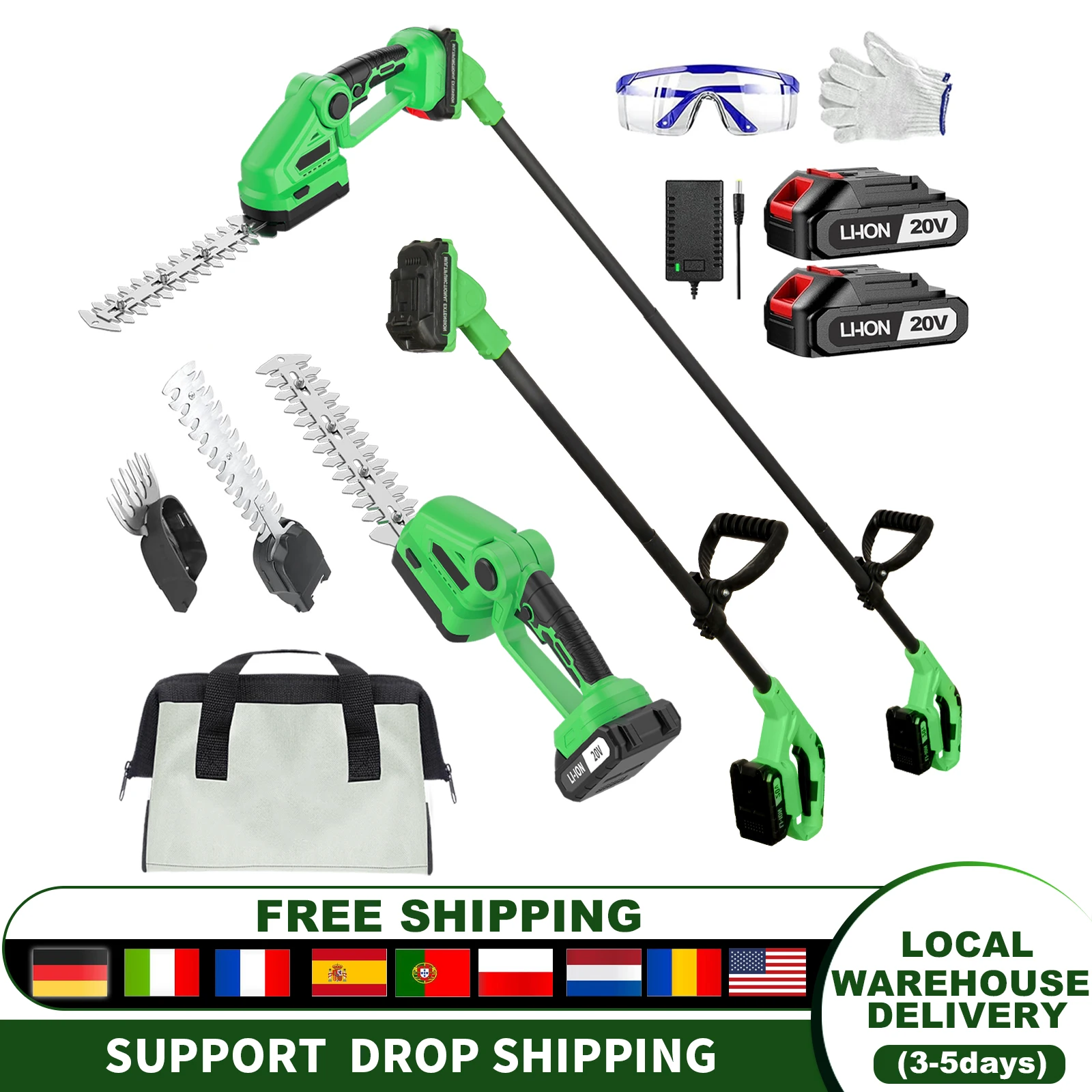 20V Cordless Hedge Trimmer wit - Cordless Hedge Trimmer Pole 2 In 1 评论和价格