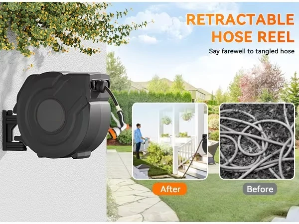 &For 30M Automatic Retractable - Garden Hose Reel Automatic Retractable 30M 评论和价格