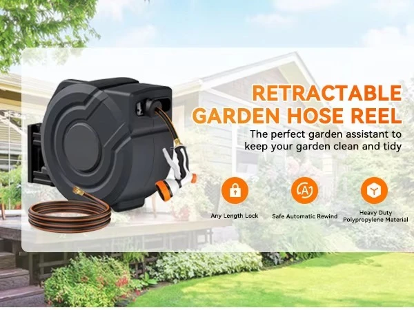 &For 30M Automatic Retractable - Garden Hose Reel Automatic Retractable 30M 评论和价格