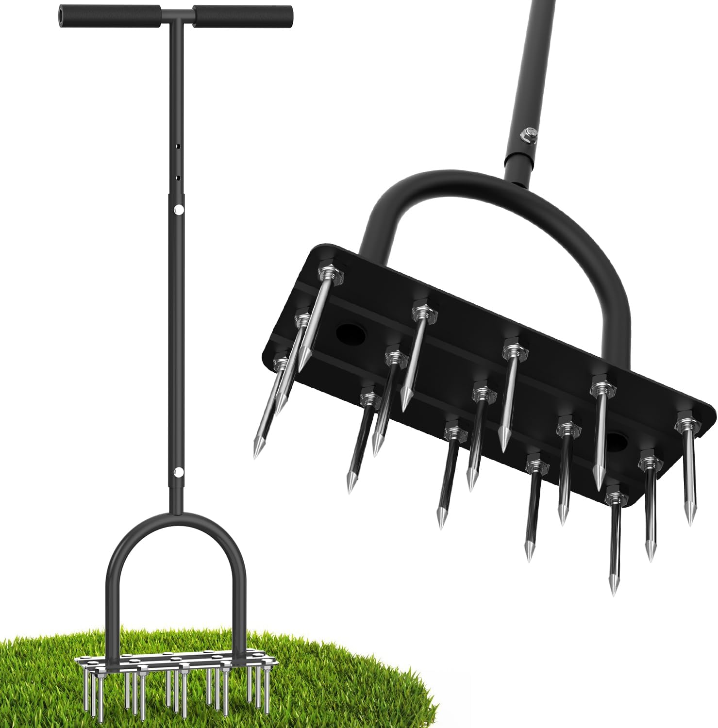 2026 Lawn Aerator, Automatic D - Lawn Aerator Shoes Spikes Heavy Duty 评论和价格