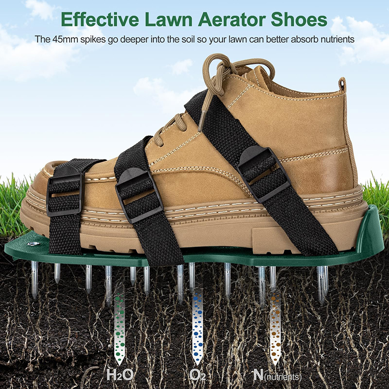 1 Pair Lawn Aerator Shoes for  - Lawn Aerator Shoes Spikes Heavy Duty 评论和价格