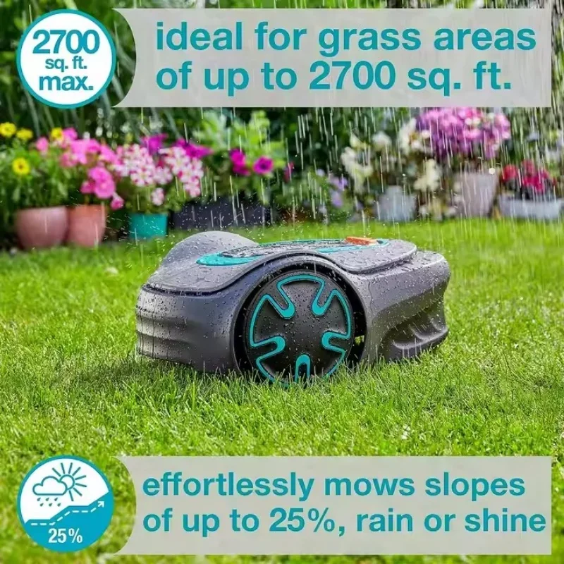 Grey Automatic lawn mower Smar - Smart Automatic Lawn Mower App 评论和价格