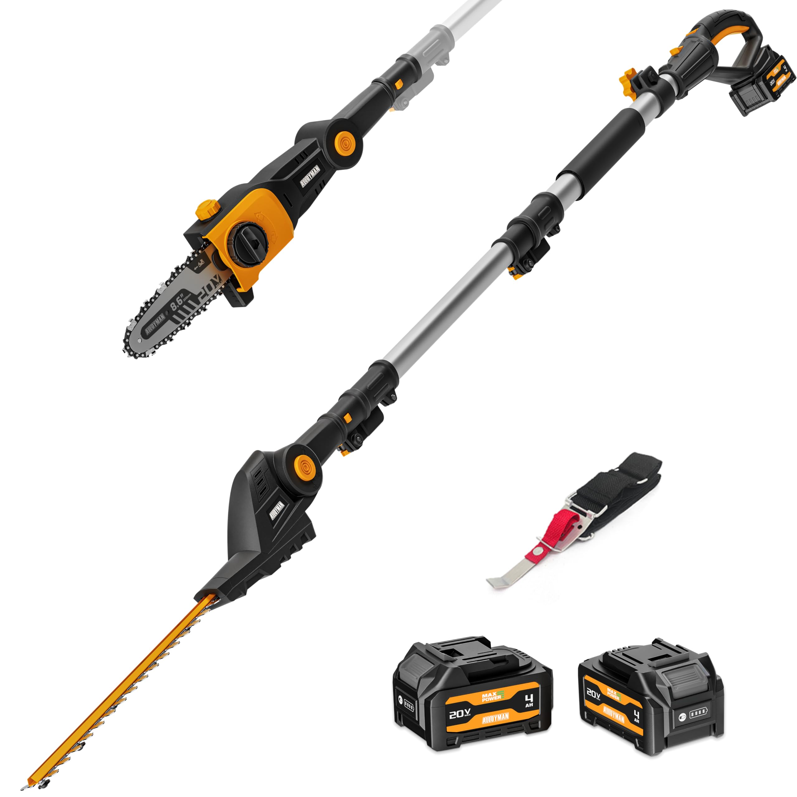 2-in-1 Telescopic Cordless Pol - Cordless Hedge Trimmer Pole 2 In 1 评论和价格