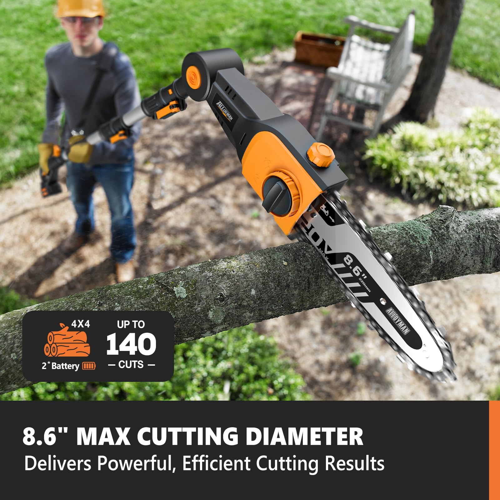 2-in-1 Telescopic Cordless Pol - Cordless Hedge Trimmer Pole 2 In 1 评论和价格