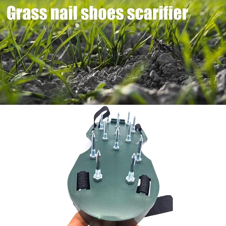 Gardening Soil Loosening Shoe  - Lawn Aerator Shoes Spikes Heavy Duty 评论和价格