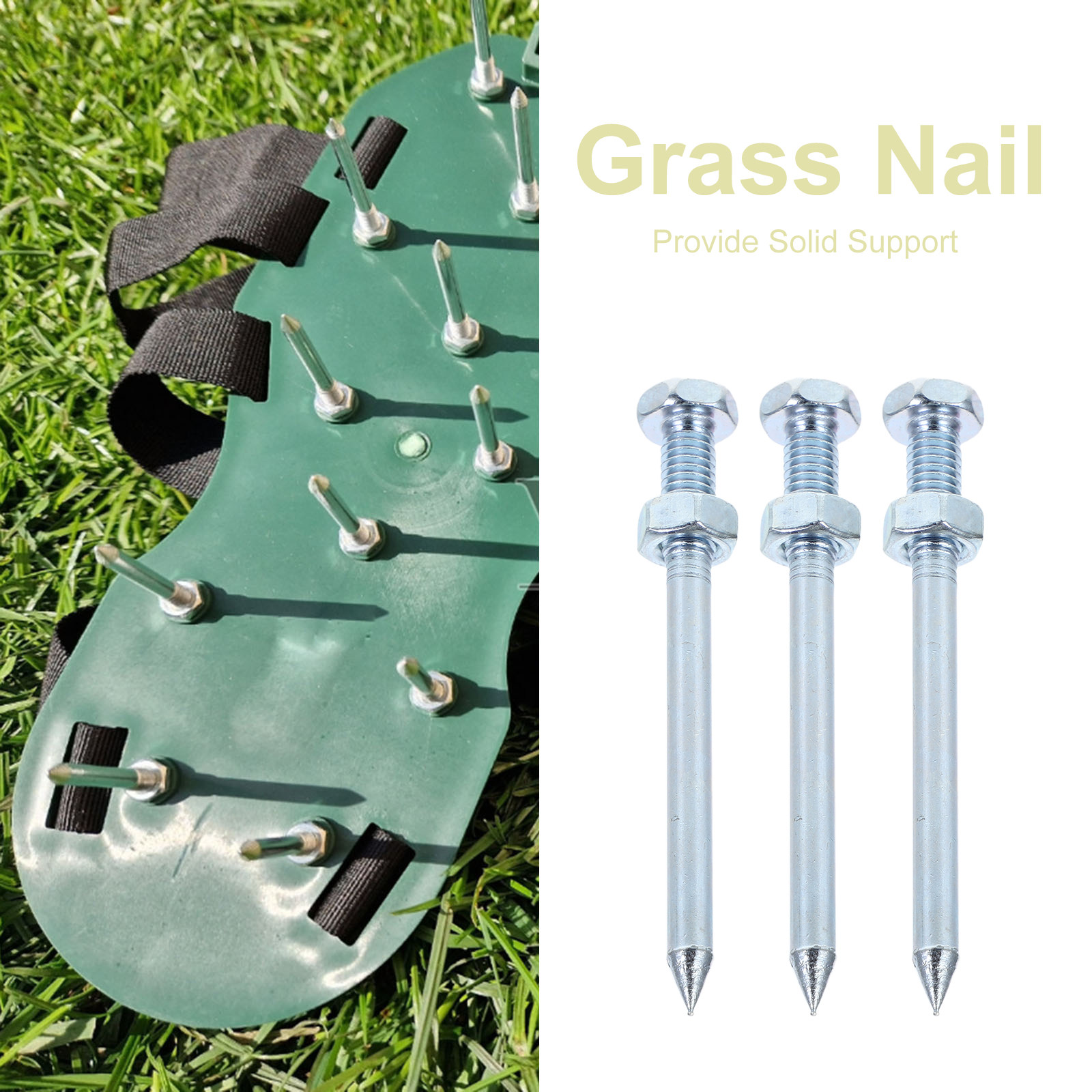 10Pcs User Friendly Lawn Aerat - Lawn Aerator Shoes Spikes Heavy Duty 评论和价格