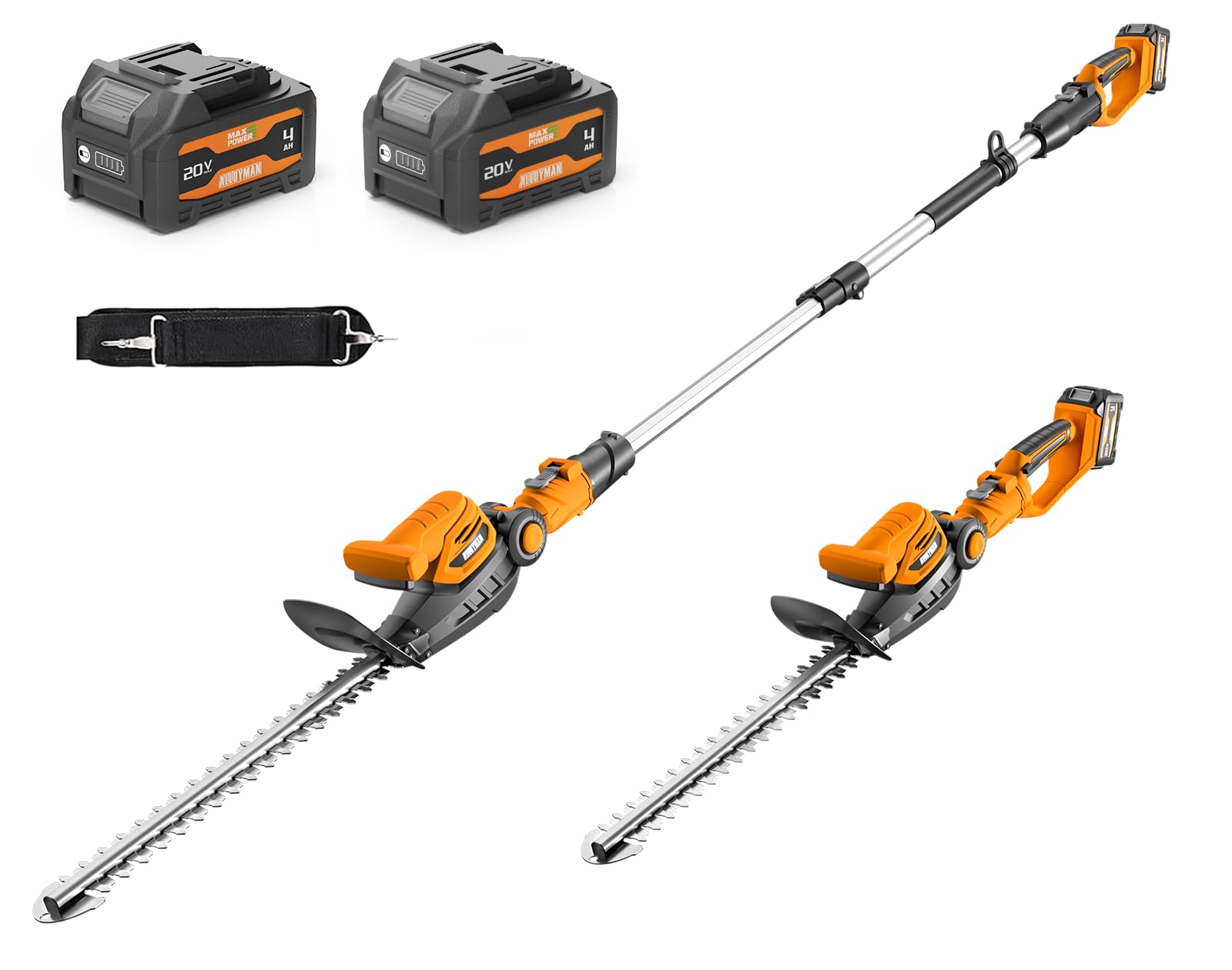 20V 2-in-1 Cordless Pole & Han - Cordless Hedge Trimmer Pole 2 In 1 评论和价格