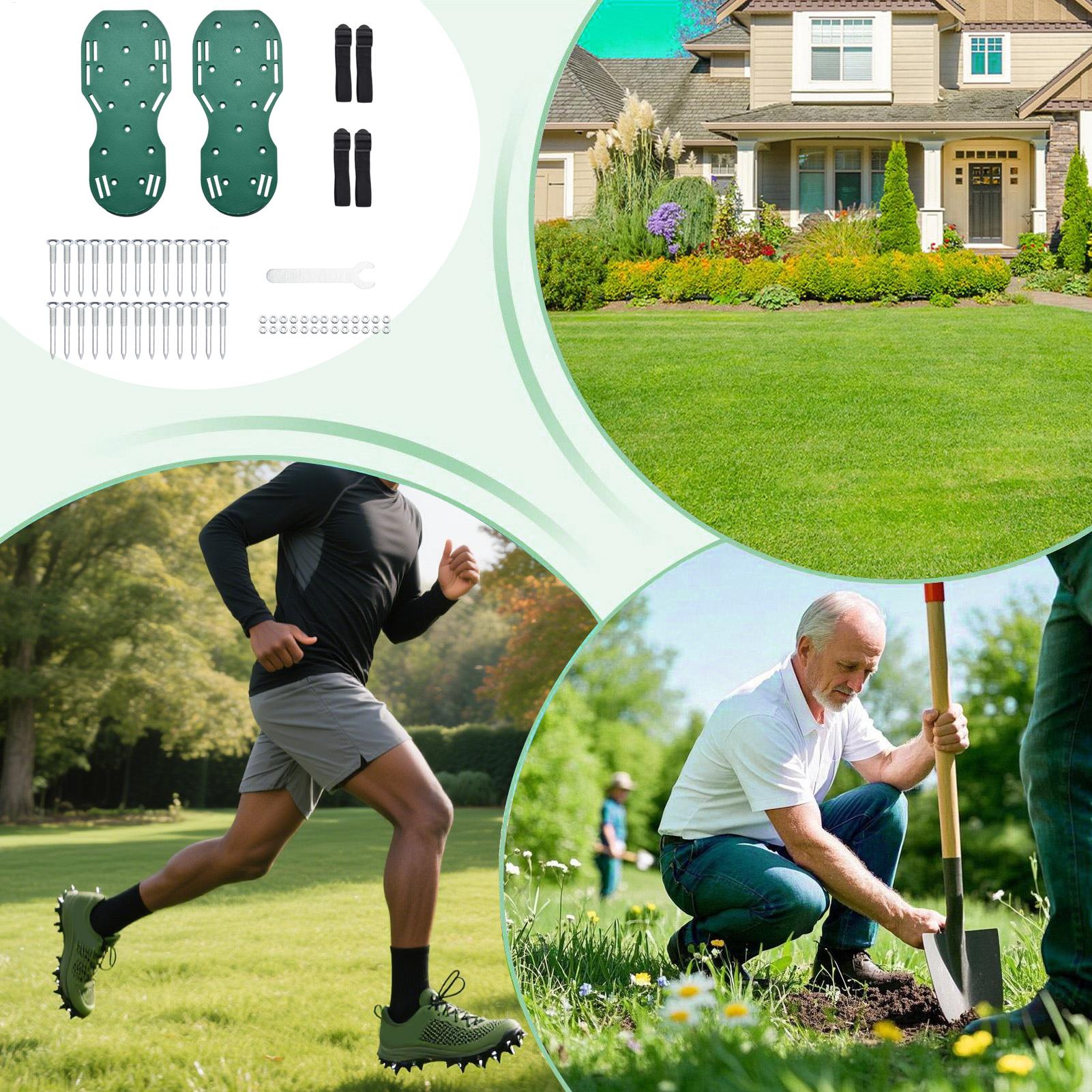 Aerating Shoes for Lawn Heavy  - Lawn Aerator Shoes Spikes Heavy Duty 评论和价格