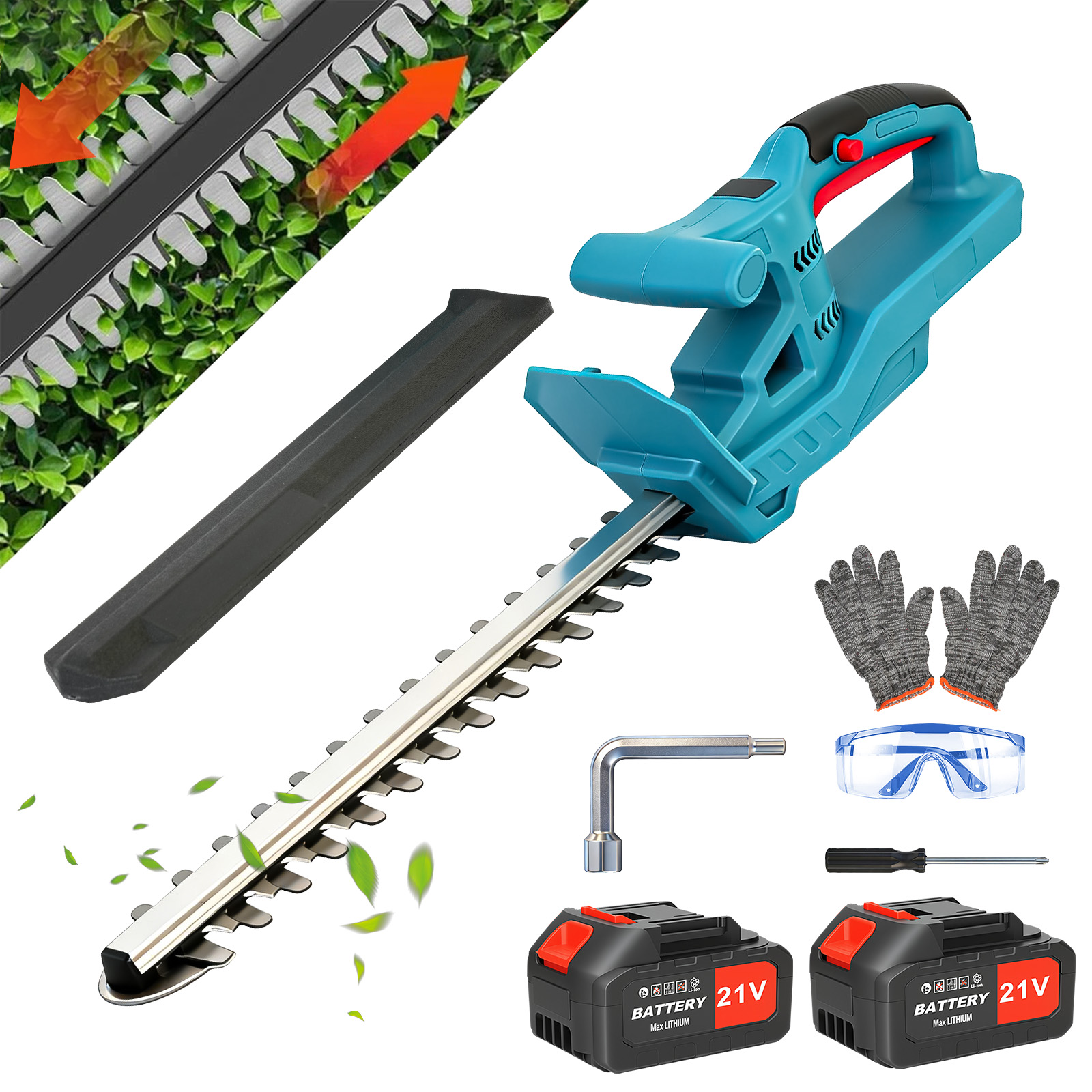 20-Inch Cordless Hedge Trimmer - Brushless Cordless Grass Trimmer 21V 评论和价格