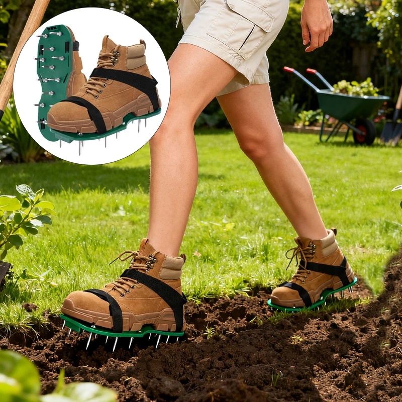 Adjustable Spiked Lawn Aerator - Lawn Aerator Shoes Spikes Heavy Duty 评论和价格
