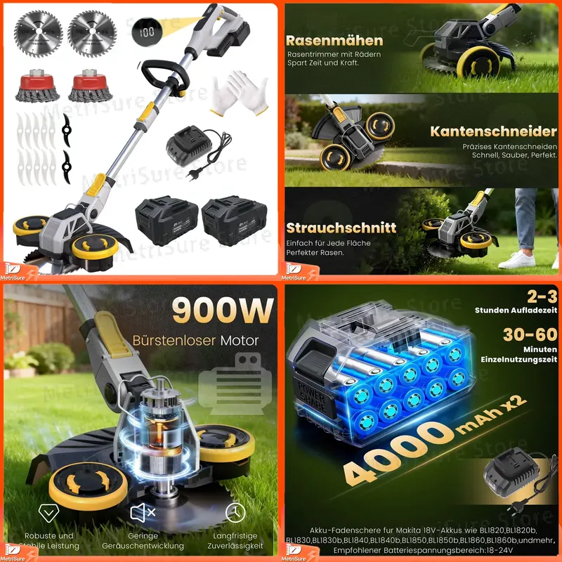 21V 900W Brushless Cordless Gr - Brushless Cordless Grass Trimmer 21V 评论和价格