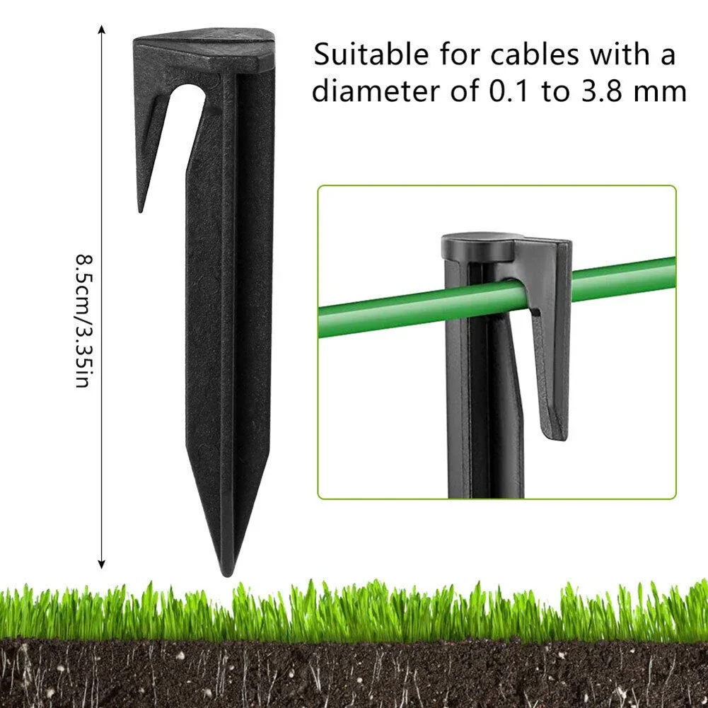 50pcs Lawn Mower Boundary Pegs - Boundary Wire Cable Peg Nails Lawn 评论和价格