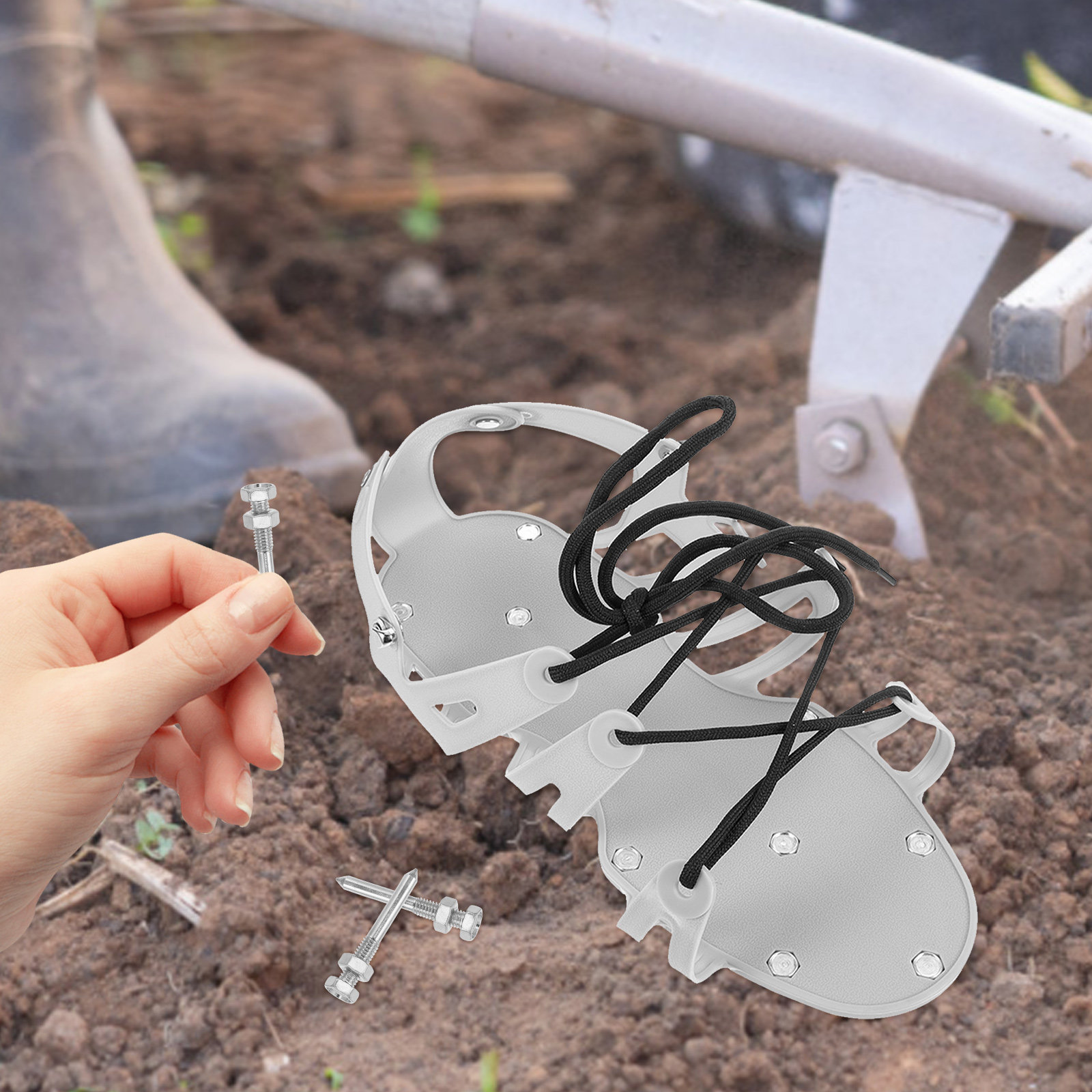 20Pcs Metal Lawn Aerator Shoes - Lawn Aerator Shoes Spikes Heavy Duty 评论和价格
