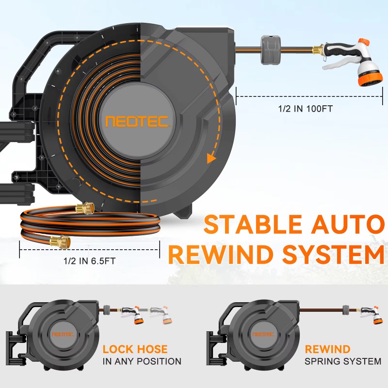 1/2 30M Automatic Retractable  - Garden Hose Reel Automatic Retractable 30M 评论和价格