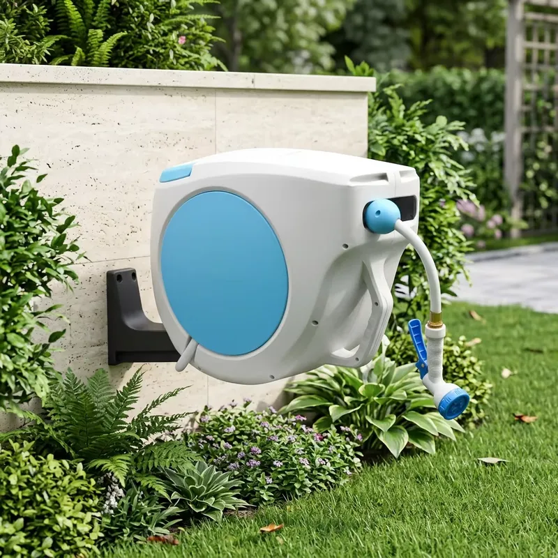 30M Wall Mounted with Spray No - Garden Hose Reel Automatic Retractable 30M 评论和价格