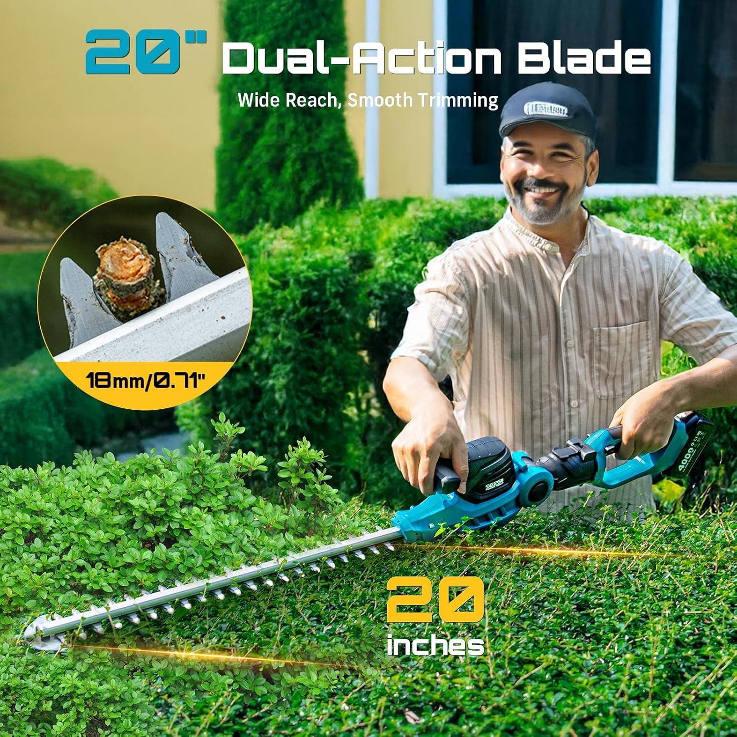 2-in-1 Hedge Trimmer, Pole & C - Cordless Hedge Trimmer Pole 2 In 1 评论和价格