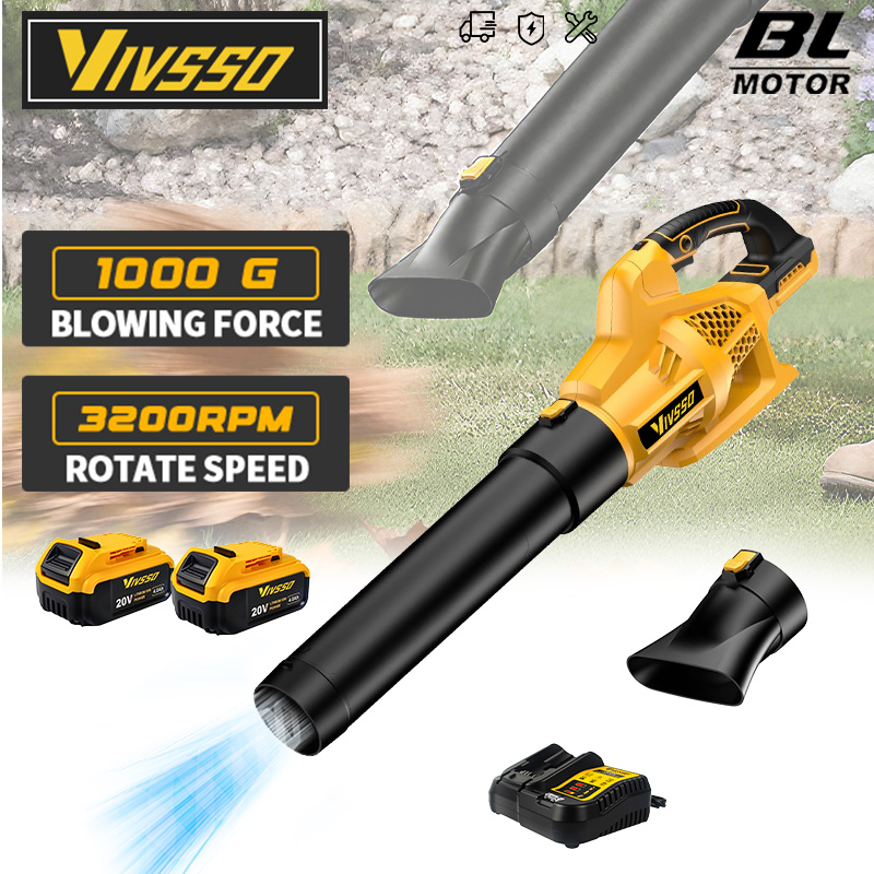 VIVSSO Cordless Air Blower Bru - Cordless Leaf Blower Brushless 20V 评论和价格