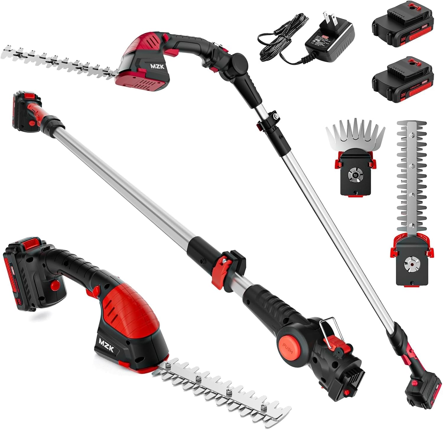 20V 2-in-1 Pole Hedge Trimmer  - Cordless Hedge Trimmer Pole 2 In 1 评论和价格